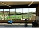 Bright fitness center featuring large windows overlooking community landscaping at 40215 N 110Th Pl, Scottsdale, AZ 85262