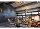 Stylish lobby featuring a fireplace and comfortable seating areas at 40215 N 110Th Pl, Scottsdale, AZ 85262