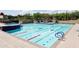 Beautiful outdoor swimming pool with clear water and lane markers is perfect for exercise and relaxation at 40215 N 110Th Pl, Scottsdale, AZ 85262