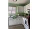 Bright kitchen featuring white cabinets, speckled countertops, and stainless steel appliances at 4123 N 106Th N Ave, Phoenix, AZ 85037