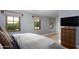 Serene bedroom with multiple windows, light-colored walls, wood floors, and sophisticated decor at 7525 N Shadow Mountain Rd, Paradise Valley, AZ 85253