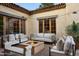 Charming courtyard with fire pit and comfortable seating at 7525 N Shadow Mountain Rd, Paradise Valley, AZ 85253