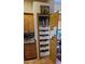 Kitchen pantry with adjustable shelves and storage for various food items at 930 E Page St, Gilbert, AZ 85234