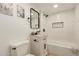 Nicely remodeled bathroom with subway tile and a vanity at 9602 N 5Th Ave, Phoenix, AZ 85021