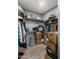 Walk-in closet with shelving and storage, providing ample space to organize clothes and personal belongings efficiently at 13614 N 12Th Way, Phoenix, AZ 85022