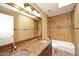 Bathroom with double sinks, granite countertops, and tiled shower-over-tub combo at 14833 S 14Th Pl, Phoenix, AZ 85048