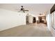 Open floorplan showing large living space flowing into kitchen at 14833 S 14Th Pl, Phoenix, AZ 85048