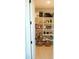 Walk-in pantry with organized shelving and ample storage space for food and kitchen supplies at 3669 E Boot Track Trl, Gilbert, AZ 85296