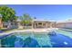 A sparkling blue pool surrounded by lush greenery, creating a serene and inviting outdoor space at 5038 N 20Th Ave, Phoenix, AZ 85015