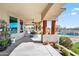 Expansive covered back patio with views of pool and outdoor space at 5221 N Tuthill Rd, Litchfield Park, AZ 85340