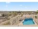 Enjoy panoramic views from this deck overlooking the sparkling in-ground pool at 5221 N Tuthill Rd, Litchfield Park, AZ 85340