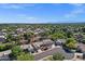 An aerial shot showcases the neighborhood's well-spaced single-Gathering homes, mature trees, and serene desert setting at 5353 W Dublin Ct, Chandler, AZ 85226