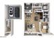 Detailed floor plan showcasing the layout of the home, including the garage, bedrooms, and living spaces at 6565 E Thomas Rd # 1128, Scottsdale, AZ 85251