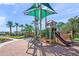 A vibrant community playground, shaded by green canopies and complemented by palm trees at 7936 S 7Th Way, Phoenix, AZ 85042