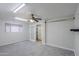 Large bedroom with ceiling fan, carpet, closet, and natural light from a window at 1220 E Avenida Ellena St, Casa Grande, AZ 85122