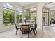 Dining area with modern decor, lots of light, and tile floors at 15037 N 114Th Way, Scottsdale, AZ 85255