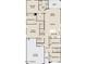 Detailed floor plan showcasing four bedrooms, three baths, and an open-concept living space at 18253 W Camino De Oro --, Surprise, AZ 85387