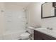 Standard bathroom with tub and shower combination, vanity, and toilet at 1918 S Shannon Dr, Tempe, AZ 85281