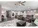 Cozy living room features a built-in entertainment center, and neutral decor at 27021 W Kerry Ln, Buckeye, AZ 85396