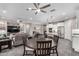 Open living space including dining room, living room, and kitchen at 27021 W Kerry Ln, Buckeye, AZ 85396