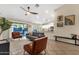 Comfortable living room with sliding door access to the outdoor patio at 3842 W Ironwood Dr, Chandler, AZ 85226