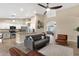 Inviting living room showcases an open floor plan connecting to the kitchen at 3842 W Ironwood Dr, Chandler, AZ 85226