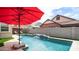 Swimming pool and patio area at 4323 E Wheaton St, Gilbert, AZ 85295
