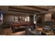 Entertainment space with a pool table, wine storage, and comfortable seating at 4915 N Ascent Dr, Scottsdale, AZ 85251