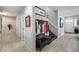 Spacious entryway with staircase, coat rack, and seamless flow into living spaces at 514 E Yvonne Ln, Tempe, AZ 85284