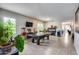 Spacious game room with a pool table, wet bar, and media center, perfect for entertaining at 514 E Yvonne Ln, Tempe, AZ 85284