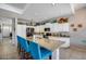 Bright kitchen featuring a center island, granite countertops and tiled floors at 514 E Yvonne Ln, Tempe, AZ 85284