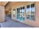 Open patio with views of outdoor kitchen, backyard, and pergola at 8024 W Vista Ave, Glendale, AZ 85303