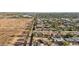 Scenic aerial of houses with pools, bordering desert terrain under a clear sky at 8730 E Montecito Ave, Scottsdale, AZ 85251