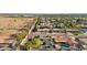 Aerial image highlighting a home with a pool and outdoor living space in a vibrant neighborhood setting at 8730 E Montecito Ave, Scottsdale, AZ 85251