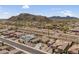 Beautiful aerial shot of desert community showcasing landscaping, tile roofs, and community layout at 10040 E Grandview St, Mesa, AZ 85207