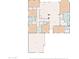 Detailed floor plan displaying layout of bedrooms, bathrooms, kitchen, and living areas at 10040 E Grandview St, Mesa, AZ 85207