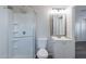 Beautiful bathroom features a glass enclosed shower and stylish vanity at 1325 W 7Th Ave, Mesa, AZ 85202