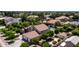 Aerial view of a home with an attached garage and surrounded by lush greenery and other single-Gathering homes at 1532 N Ogden --, Mesa, AZ 85205