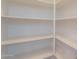 Walk-in pantry features multiple shelves for optimal storage and organization at 1634 W Red Bird Rd, Phoenix, AZ 85085