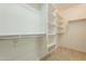 Spacious walk-in closet with built-in shelving and ample storage space for an organized wardrobe at 1634 W Red Bird Rd, Phoenix, AZ 85085