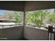 Balcony view showcases mature trees at 1720 E Thunderbird Rd # 2087, Phoenix, AZ 85022