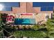 Backyard view of a home featuring a pool and a lounging area at 1787 E Sattoo Way, Queen Creek, AZ 85140