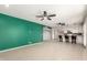 Open concept living area with a kitchen featuring bar stool seating at 1829 E Decatur St, Mesa, AZ 85203