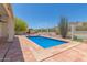 Backyard pool with desert landscaping at 2552 E Silverwood Dr, Phoenix, AZ 85048