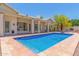 Backyard pool with patio at 2552 E Silverwood Dr, Phoenix, AZ 85048