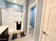 Bathroom with large shower, with an open door to the toilet at 25935 W Potter Dr, Buckeye, AZ 85396