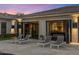 Lounge chairs with covered patio featuring indoor/outdoor living at 26099 N 88Th Way, Scottsdale, AZ 85255