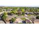 Stunning aerial view highlighting lush landscaping and beautiful homes in a desirable neighborhood at 2641 E Birchwood Pl, Chandler, AZ 85249