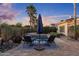 Inviting backyard with a pool, lush landscaping, and patio area at 5122 S Miller Pl, Chandler, AZ 85249