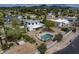 Aerial view of the property featuring a backyard pool and ample space, ideal for outdoor enjoyment at 55 E Pierson St, Phoenix, AZ 85012